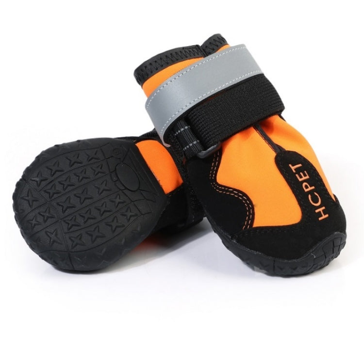 HCPET Dog Non-Slip Wear-Resistant Rain Boots Pet Outdoor Waterproof Shoes