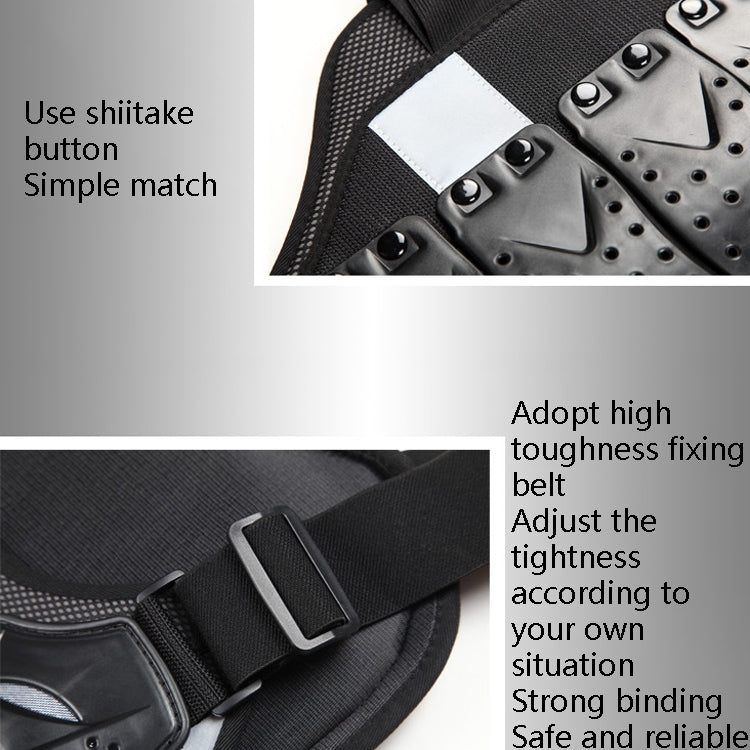 SULAITE Roller Skating Motorcycle Back Protector Spine Protection Sports Protective Gear Racing Vest, Size: