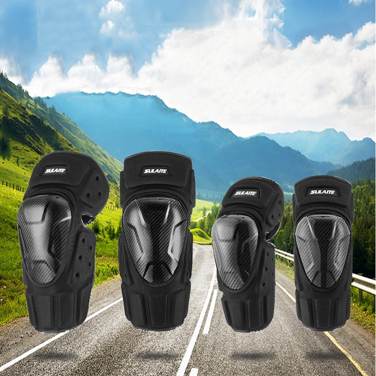 SULAITE Off-Road Motorcycle Windproof Warmth Drop-Proof Breathable Carbon Fiber Protective Gear