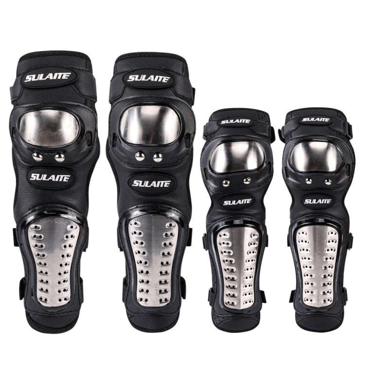 SULAITE GT341 Motorcycle Stainless Steel Knee Pads Elbow Pads Off-Road Cycling Racing Anti-Fall Sports Protective Gear