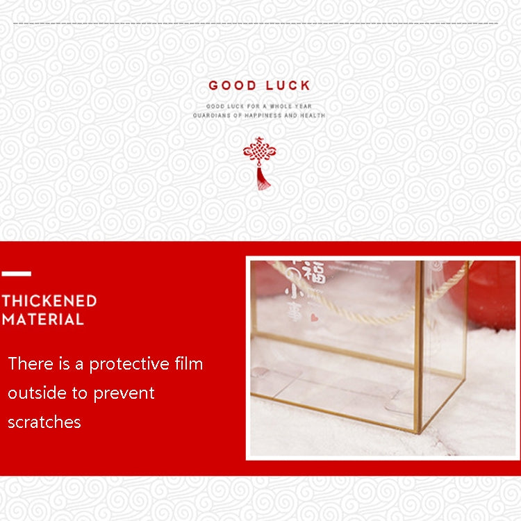 10 PCS Snowflake Pastry Packaging Box Transparent Gift Box