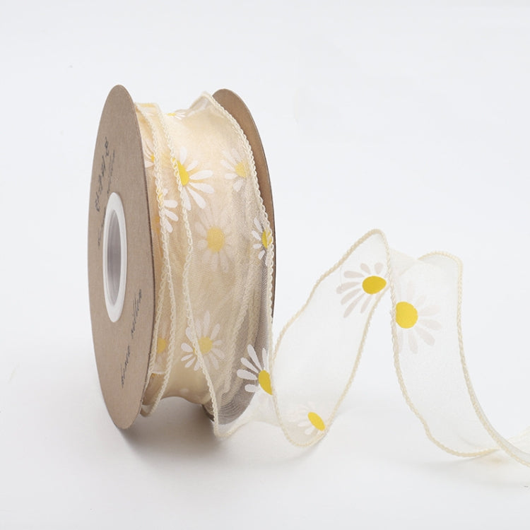 Small Daisy Mermaid Ribbon Flower Bouquet Handwriting Snow Yarn Ribbon