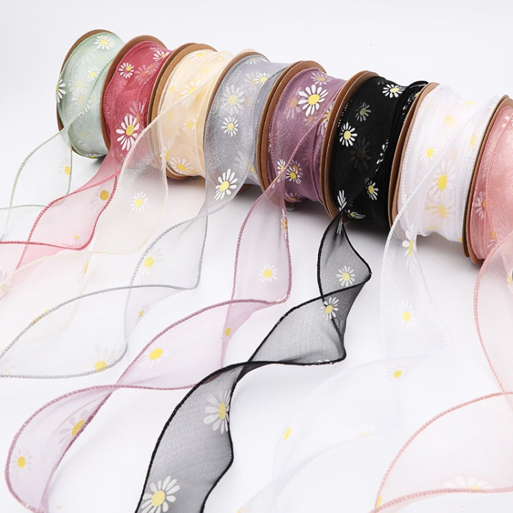 Small Daisy Mermaid Ribbon Flower Bouquet Handwriting Snow Yarn Ribbon