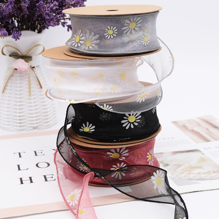 Small Daisy Mermaid Ribbon Flower Bouquet Handwriting Snow Yarn Ribbon