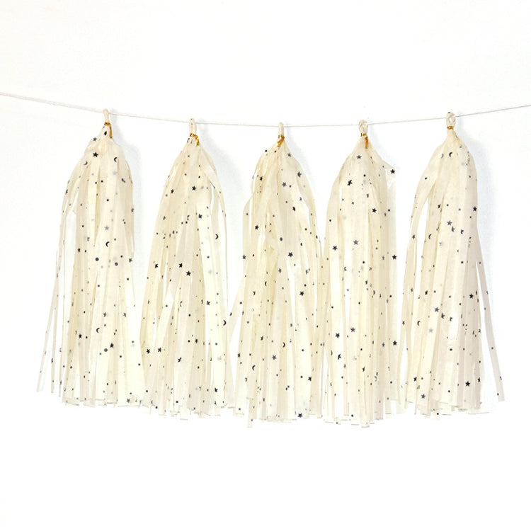 Color Polka Dot Paper Tassels Birthday Room Decoration Ribbon Garland