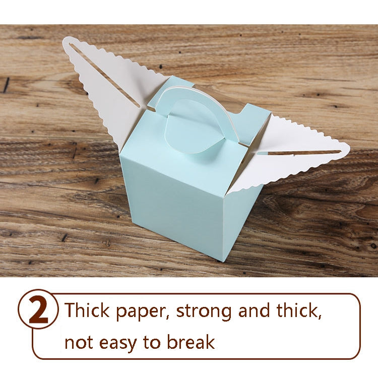 50 Pieces Muffin Cup Cake Box Portable Window Cake Packaging Box