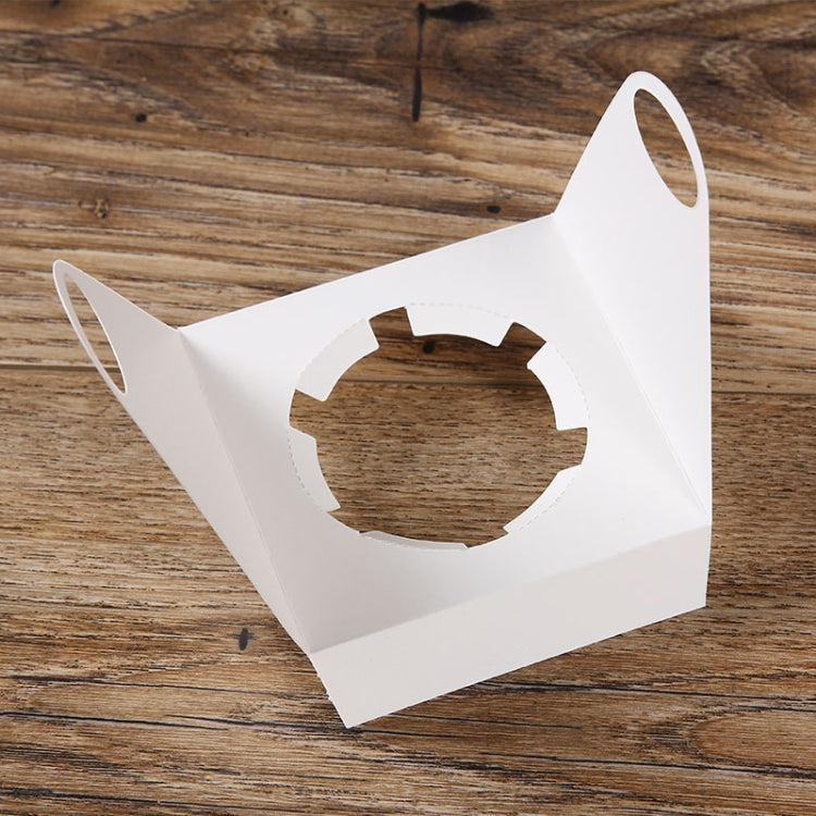 50 Pieces Muffin Cup Cake Box Portable Window Cake Packaging Box