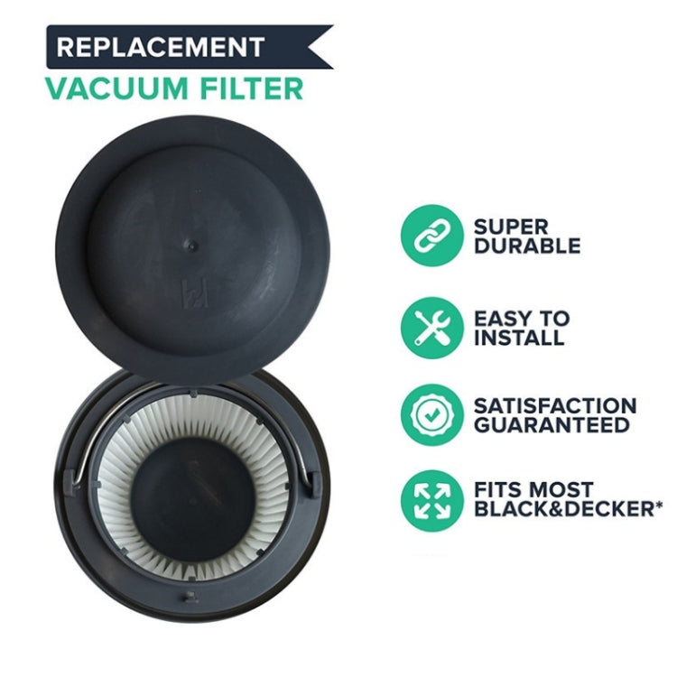 2 PCS Handheld Vacuum Cleaner Filter Accessory For Black&Decker PV1210/PV1020L/PD11420L