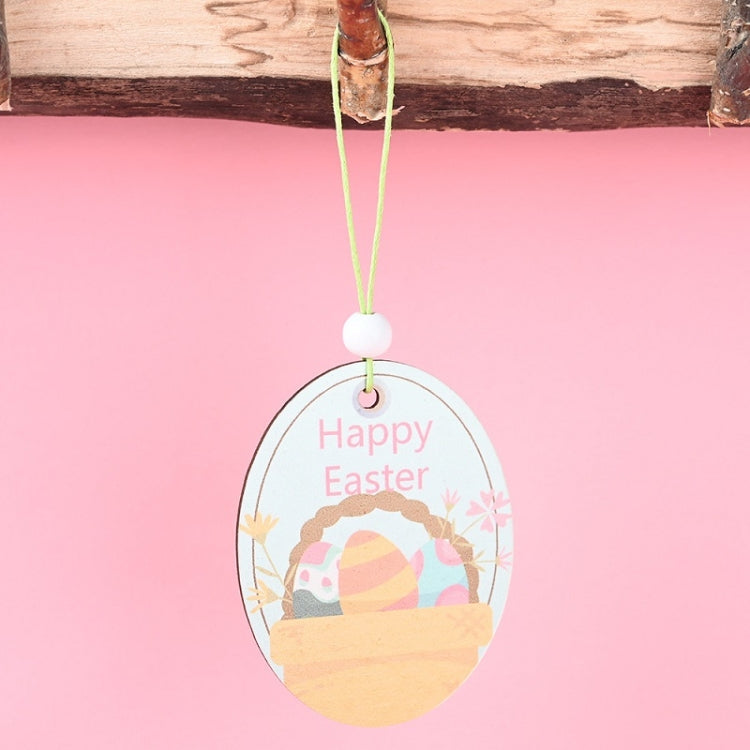 Easter Wooden Pendants Festive Atmosphere Decorative Items