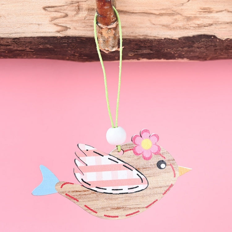 Easter Wooden Pendants Festive Atmosphere Decorative Items