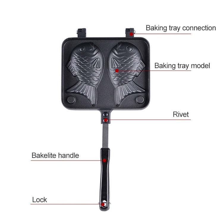 Fish-Shaped Bakeware Waffle Pan Baking Sea Bream Cake Mold Home Tools