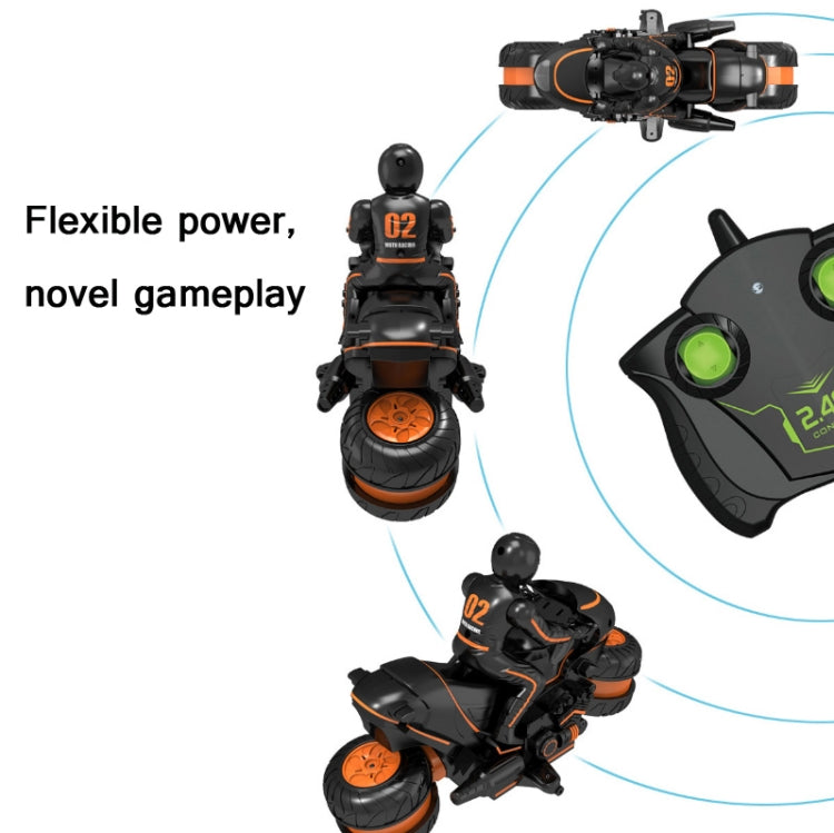 2.4G Remote Control Motorcycle Drifting Rotating High-Speed Side-Tracking Off-Road Motorcycle