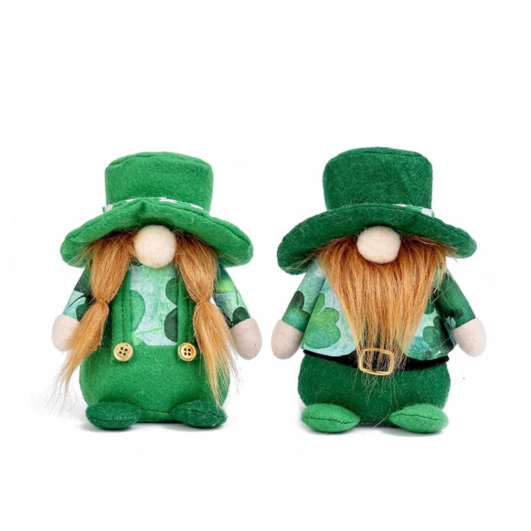 St. Patrick Day Faceless Doll Party Decoration Props Doll Ornament