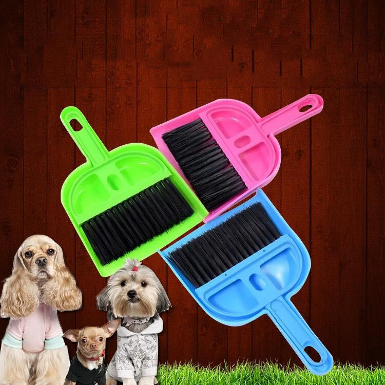 3 Set Pet Toilet Sweeper Pet Dustpan And Small Broom For Cats And Dogs Random Color Deilvery