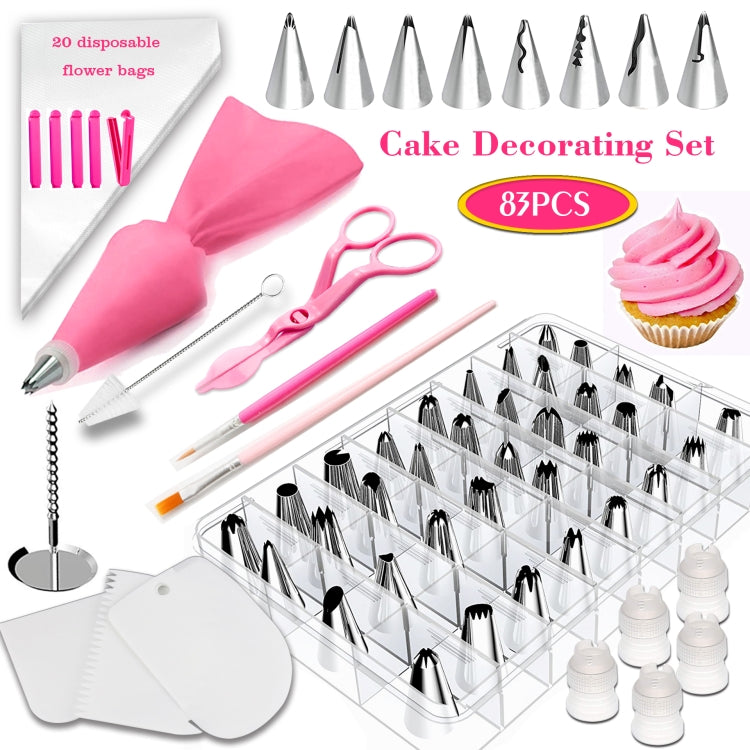 83 in 1  Cake Decorating Mouth Baking Tool Set Icing And Pastry Coloring Utensils