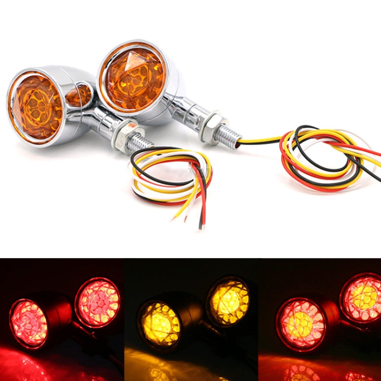 1pair Motorcycle Universal Retro LED Turn Signal Light
