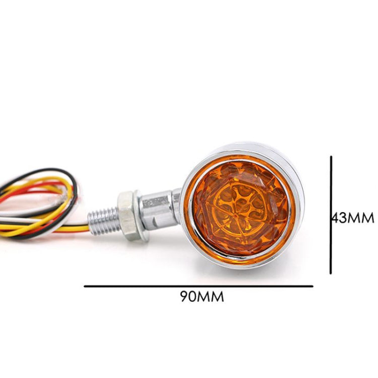 1pair Motorcycle Universal Retro LED Turn Signal Light
