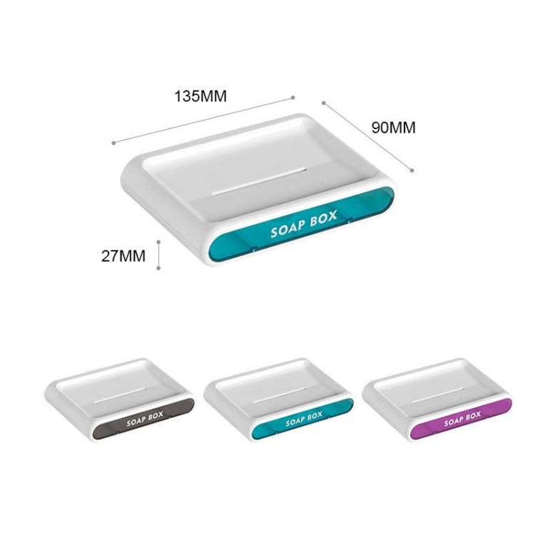 Double-Layer Drain Soap Box Bathroom Without Perforation Wall-Mounted Creative Drain Rack