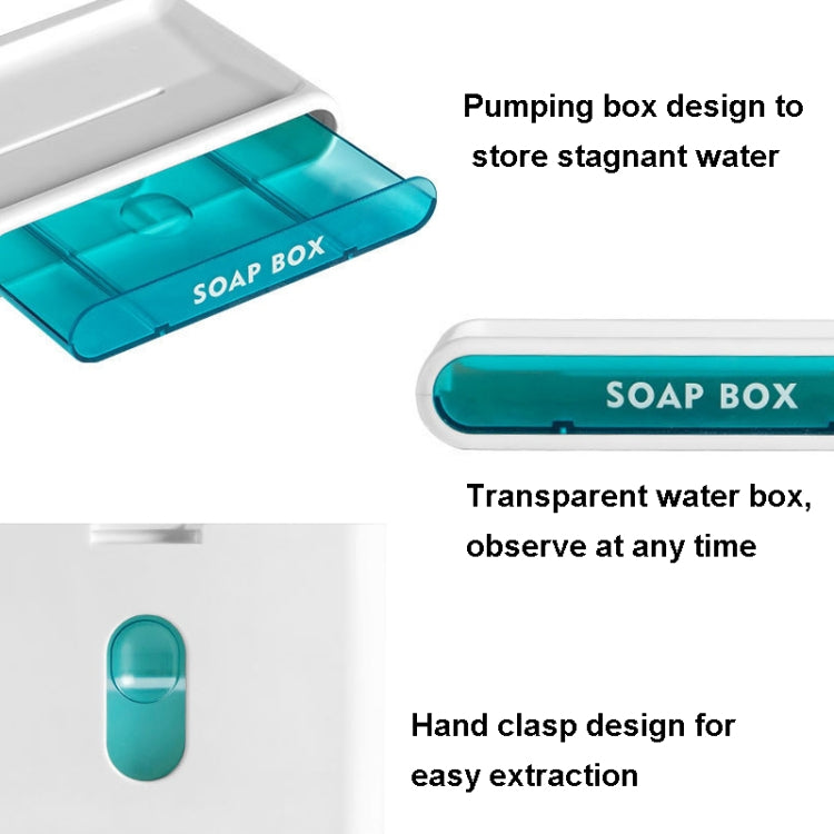 Double-Layer Drain Soap Box Bathroom Without Perforation Wall-Mounted Creative Drain Rack