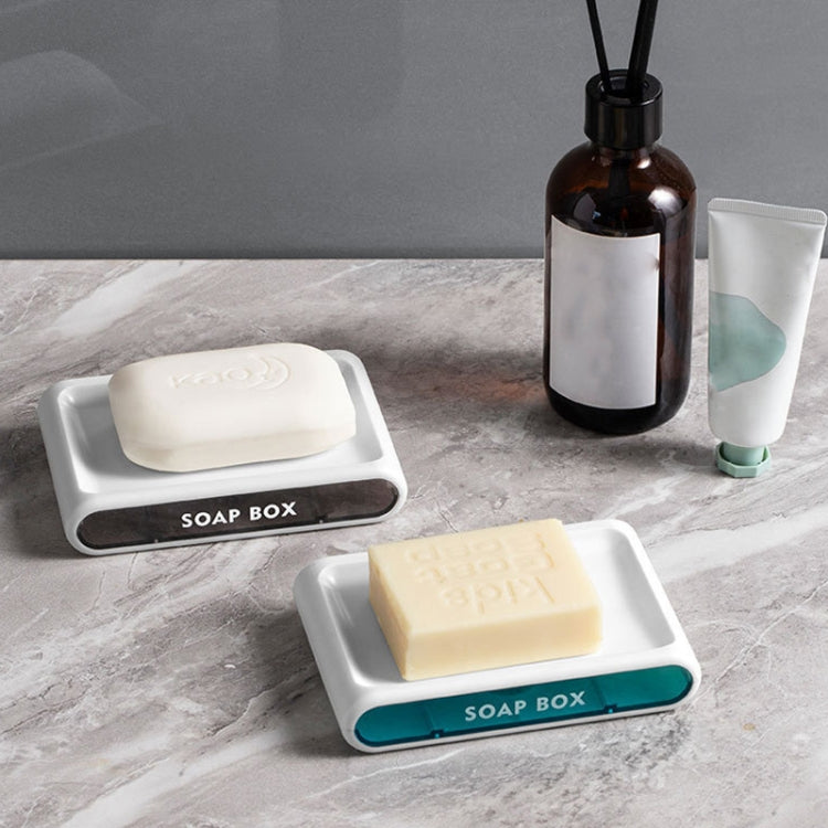 Double-Layer Drain Soap Box Bathroom Without Perforation Wall-Mounted Creative Drain Rack