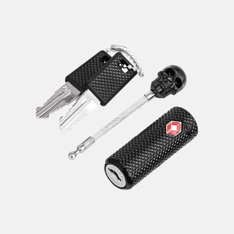 Customs Lock  Wire Rope Padlock Skull Customs Code Lock