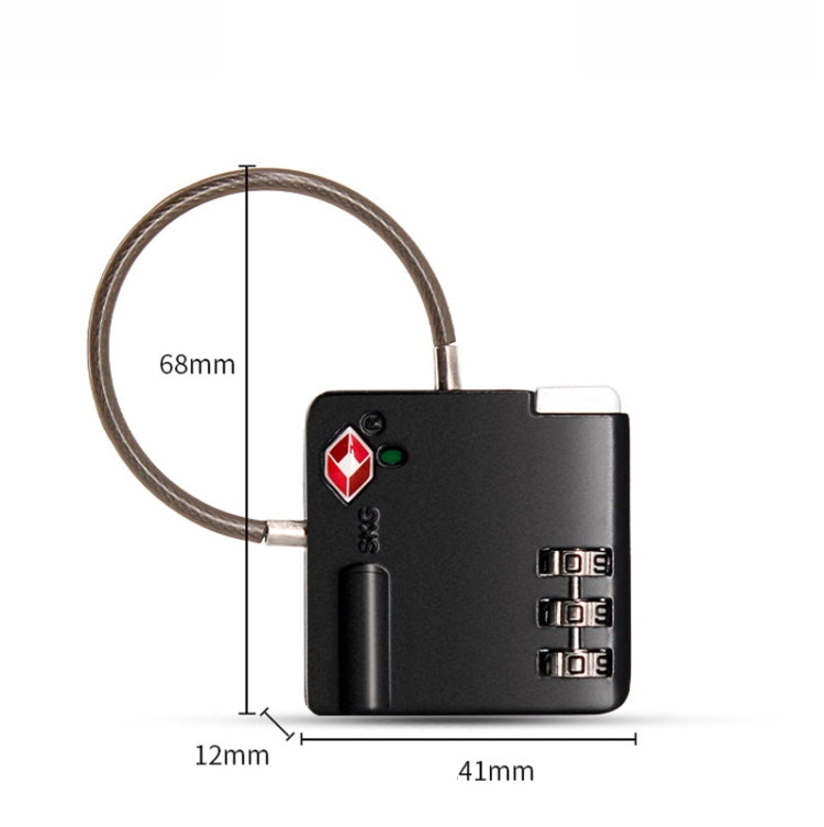 TSA Customs Combination Lock Anti-Theft Wire Padlock
