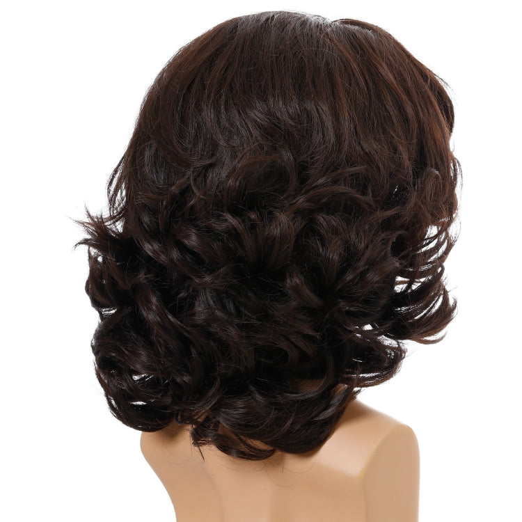 Men Wigs Oblique Bangs Fluffy Short Curly Hair