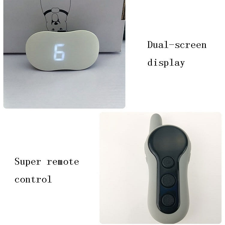 Remote Control Dog Training Device Bark Stopper Rechargeable Collar Waterproof Electric Shock Vibration Trainer, Specification: One for One