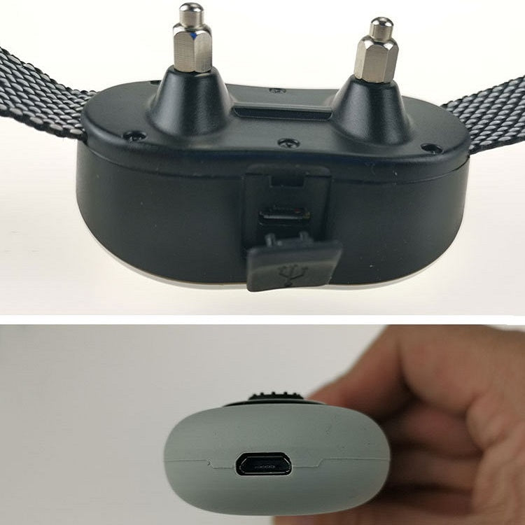 Remote Control Dog Training Device Bark Stopper Rechargeable Collar Waterproof Electric Shock Vibration Trainer, Specification: One for One