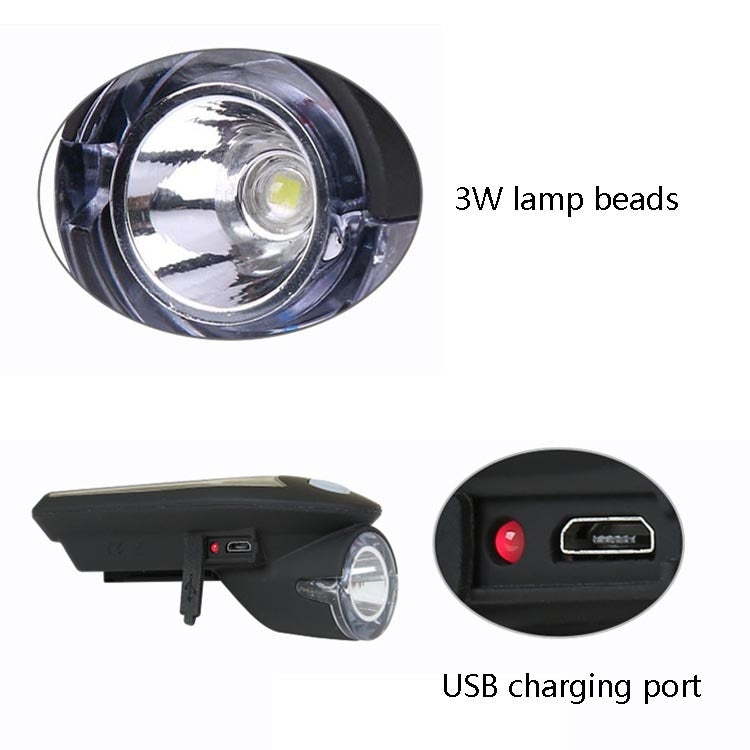 Night Riding Bicycle Light Headlight USB Charging Riding Glare Flashlight