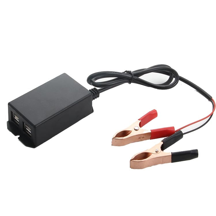 12/24V 4 USB Interface Motorcycle Car Mobile Phone Charger