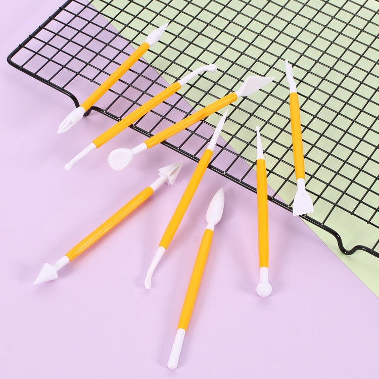 2 Sets Carving Pen Cake Fondant Carving Knife Making Cutting Tool 01030 Purple (OPP Bag Packaging)