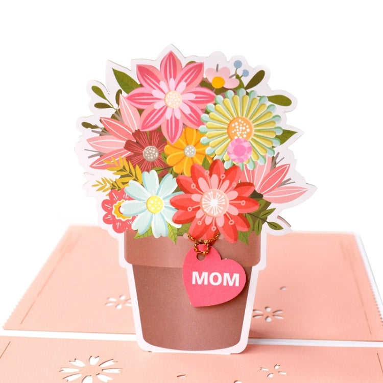 Three-Dimensional Greeting Card For Mother Day Good Mother 3D Blessing Paper Carving Greeting Card