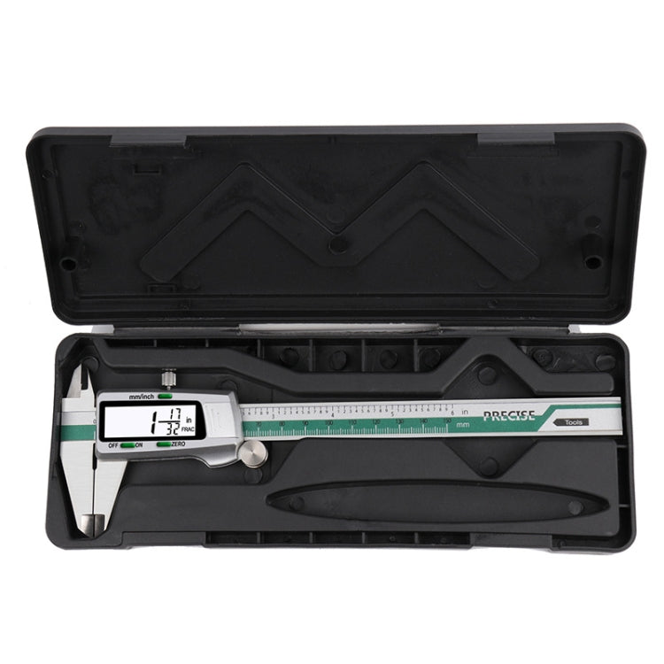 ET50 0-150mm Green Stainless Steel Vernier Caliper With Digital Display
