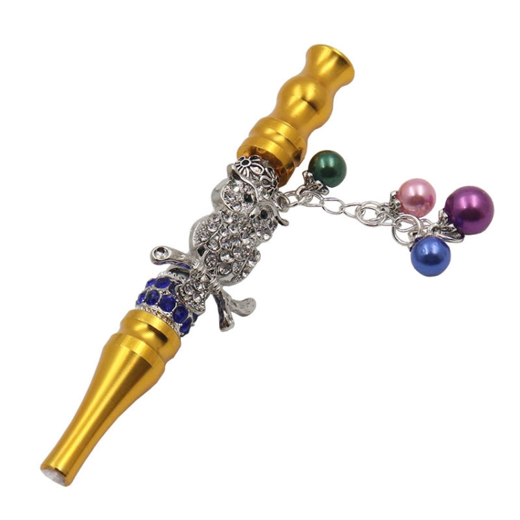 Metal Pipe Hookah Nozzle With Diamond Pendant