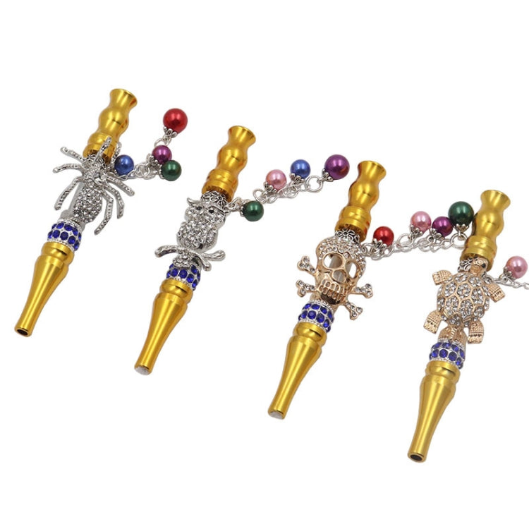 Metal Pipe Hookah Nozzle With Diamond Pendant