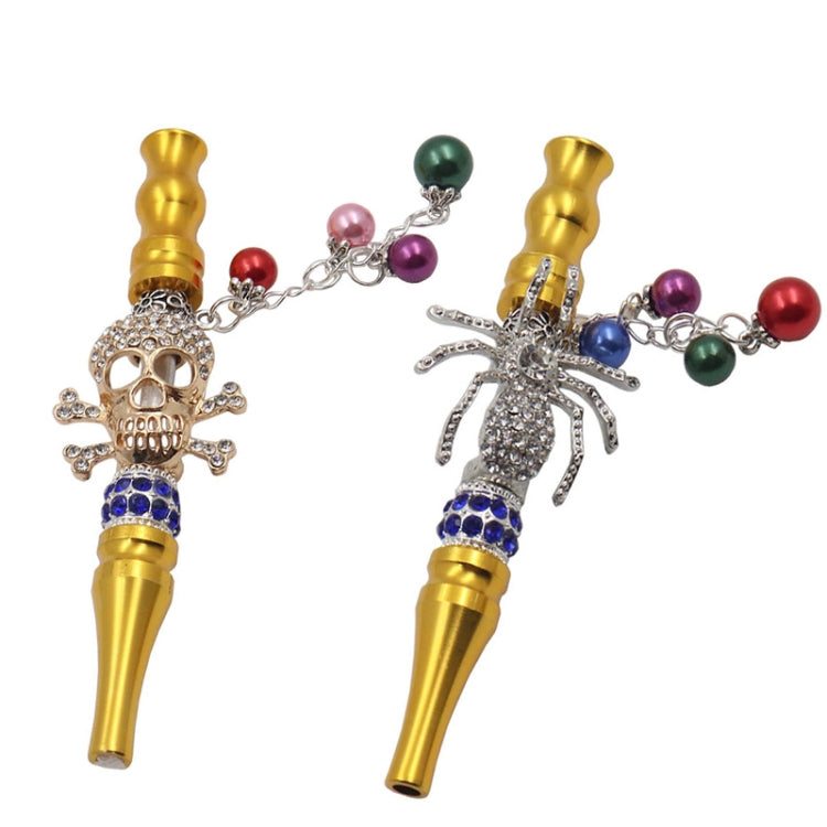 Metal Pipe Hookah Nozzle With Diamond Pendant