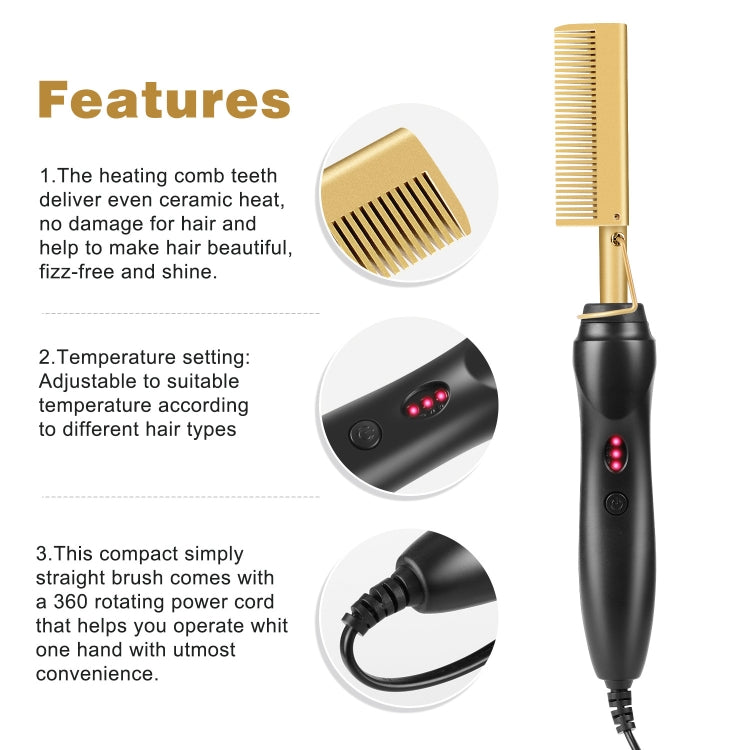 Multifunctional Comb Dry And Wet Dual-Use Curly Hair Straightening Stick Electric Perm Comb