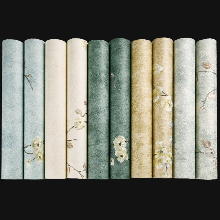 Retro 3D Stereo Plum Blossom Wallpaper Bedroom Living Room TV Background Wall Self-Adhesive Wallpaper