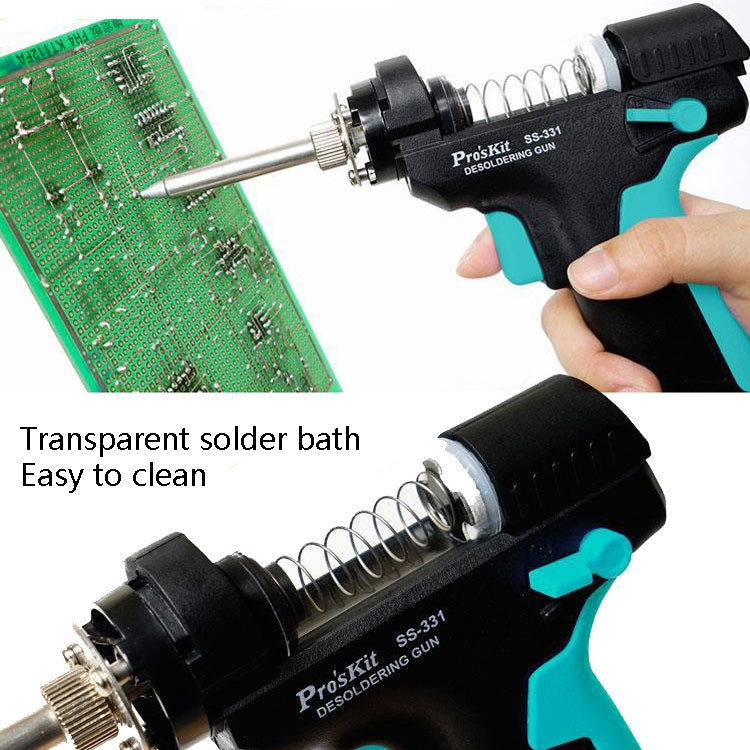 ProsKit SS-331H Electric Heat Tin Suction Device Fully Automatic Suction Pump Desoldering Machine