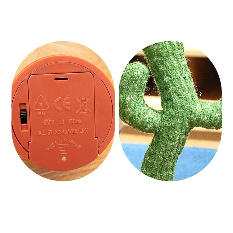 Electric Dancing Cactus Singing Holiday Gift Doll for Children