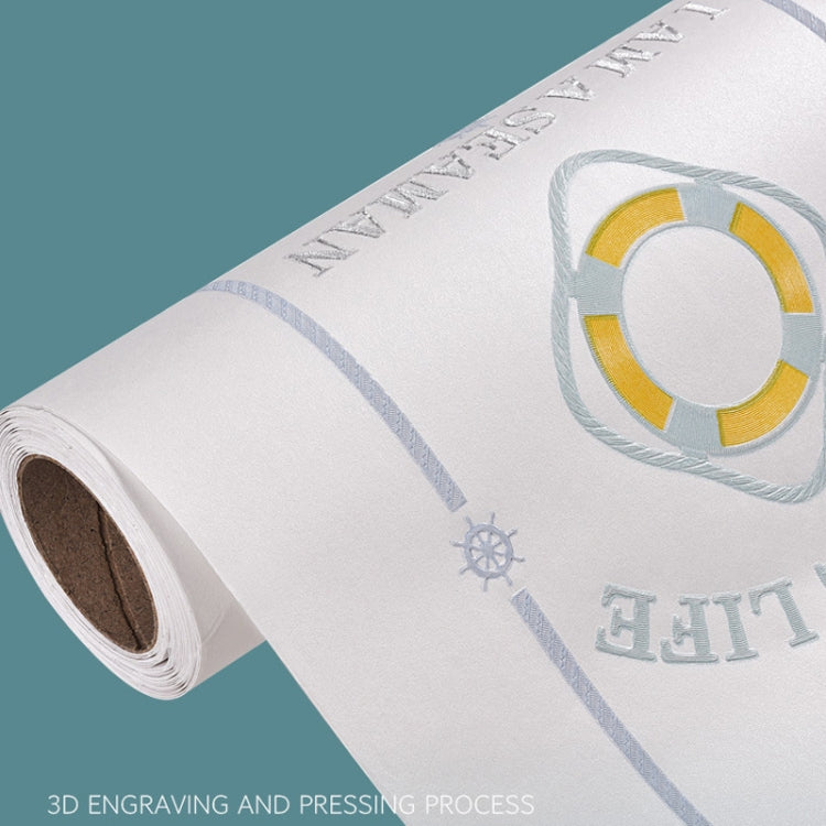 3D Stars Moon Self-Adhesive Wallpaper Mediterranean Children Wall Sticker