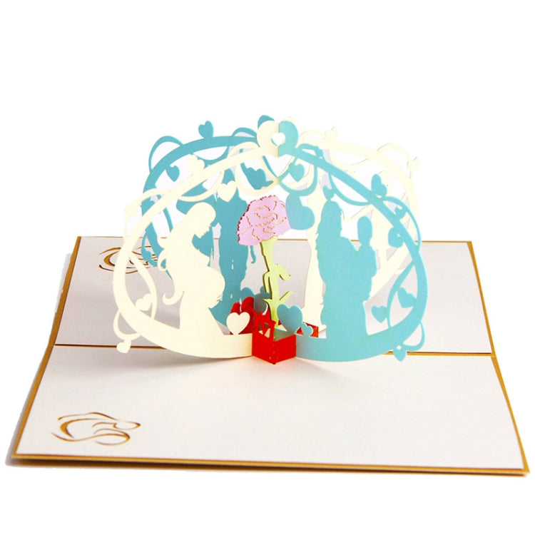 Mother Day 3D Three-Dimensional Greeting Card Me And Mom Small Card