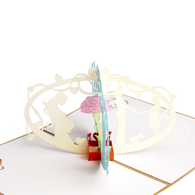 Mother Day 3D Three-Dimensional Greeting Card Me And Mom Small Card