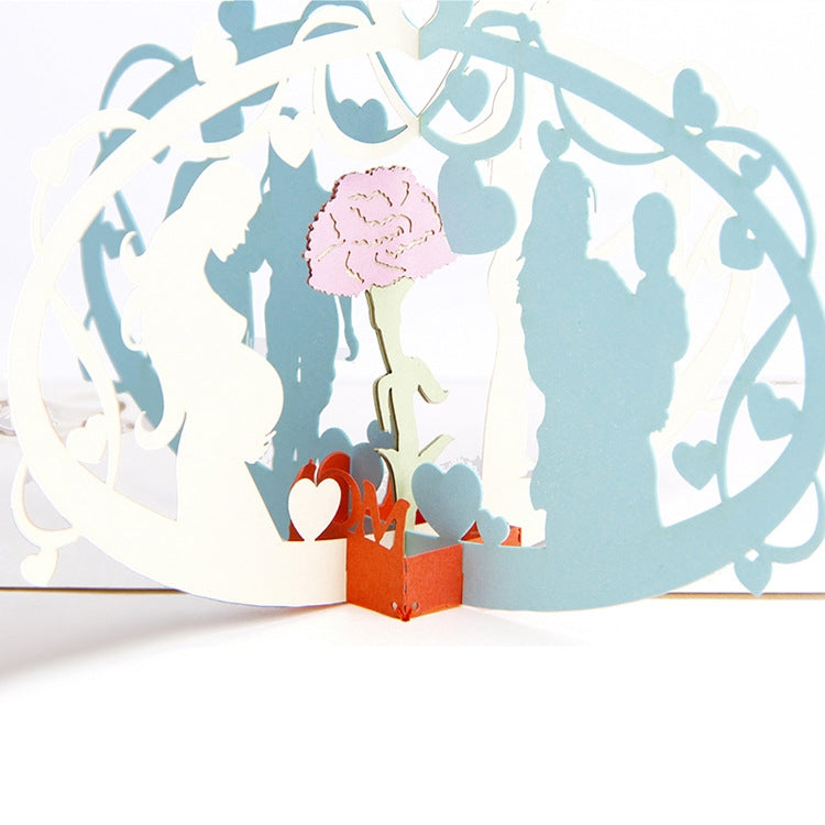 Mother Day 3D Three-Dimensional Greeting Card Me And Mom Small Card