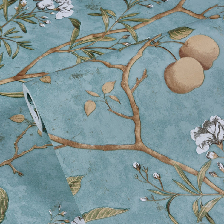 3D StereoRetro Self-Adhesive Non-Woven Wallpaper Pastoral Flower Bedroom Living Room TV Background Wall Sticker