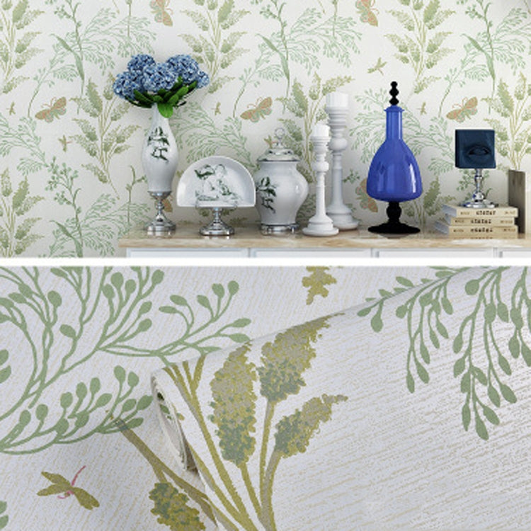 3D StereoRetro Self-Adhesive Non-Woven Wallpaper Pastoral Flower Bedroom Living Room TV Background Wall Sticker