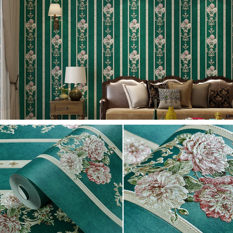 Modern Minimalist 3D Stereo Flower Self-Adhesive Wallpaper Bedroom Living Room TV Background Wall Wide Strip Wallpaper