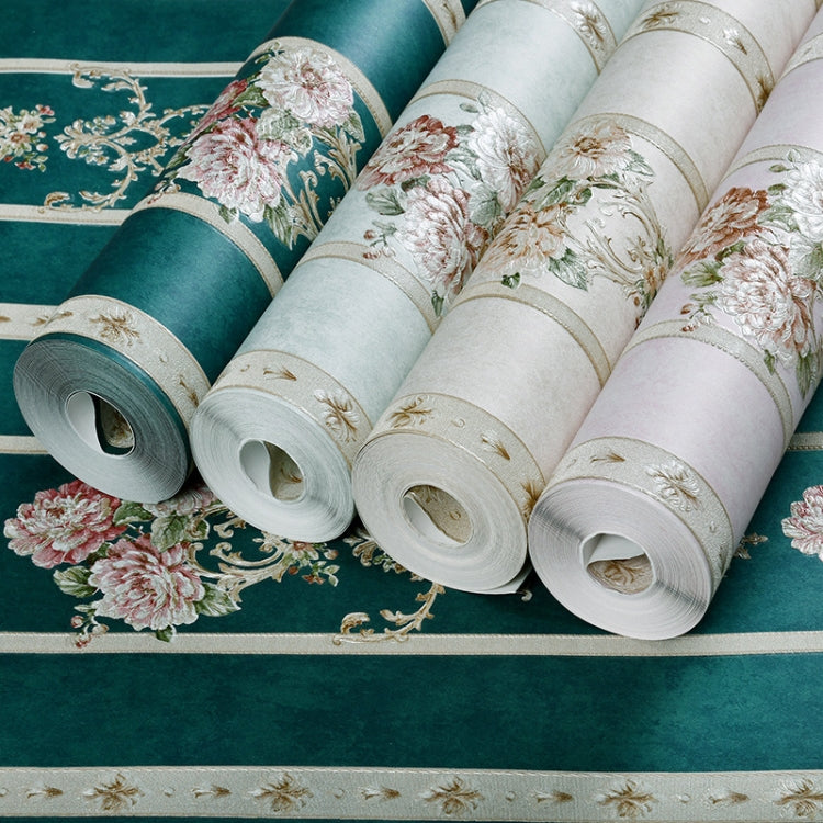 Modern Minimalist 3D Stereo Flower Self-Adhesive Wallpaper Bedroom Living Room TV Background Wall Wide Strip Wallpaper