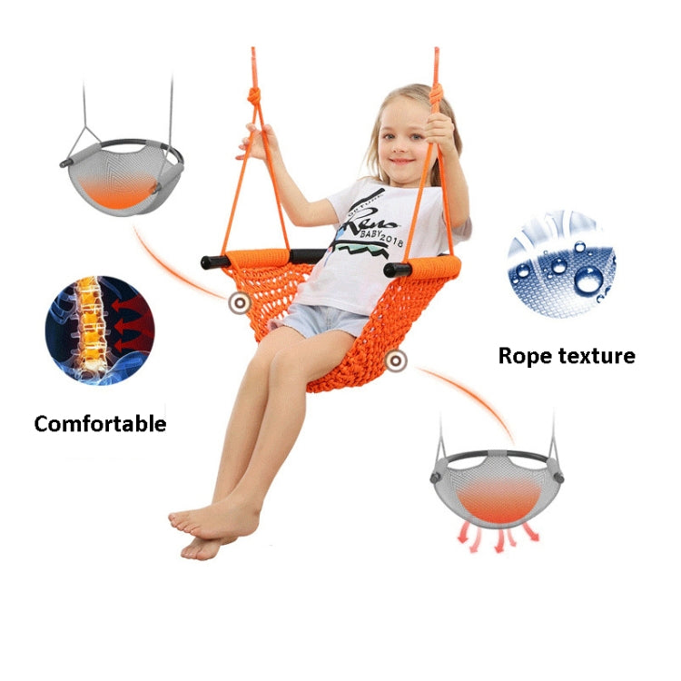 Children Swing Family Toys Indoor And Outdoor Garden Hand-Woven Swing Chair Hanging Chair